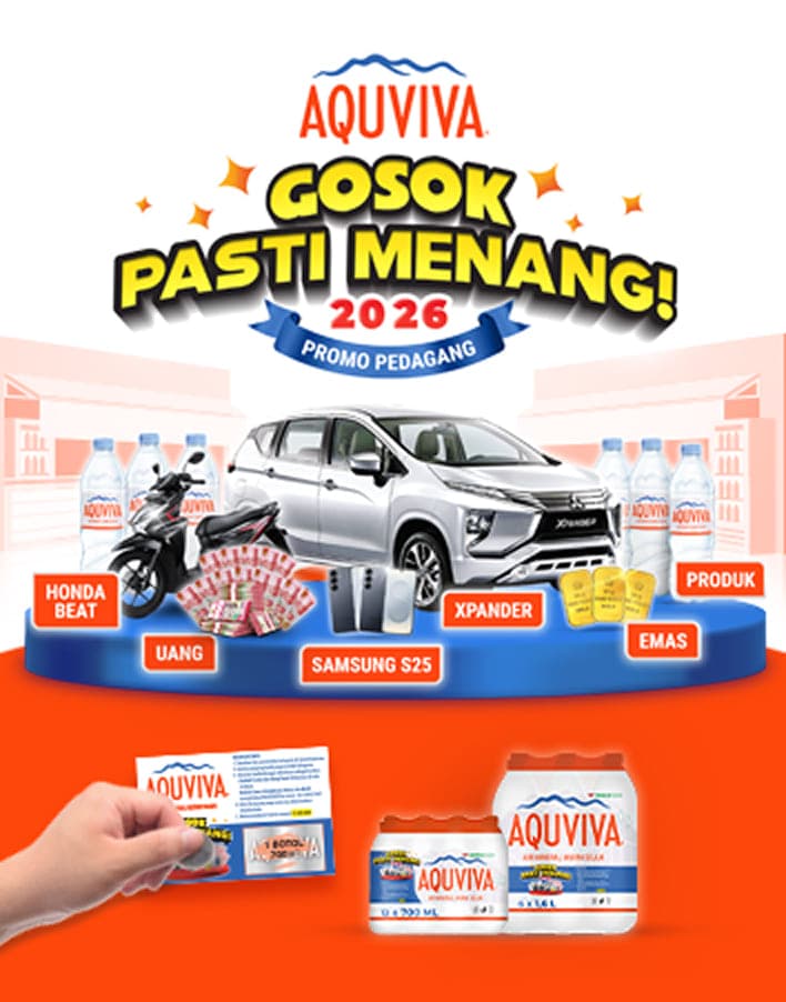 Gosok Stiker Hologram AQUVIVA Sekarang!