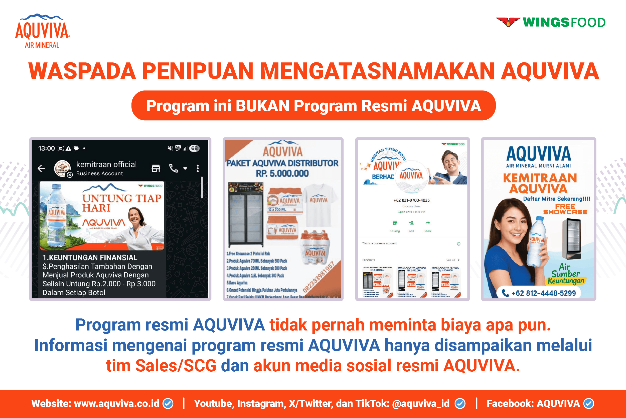 Hati-Hati Modus Penipuan yang Mengatasnamakan AQUVIVA