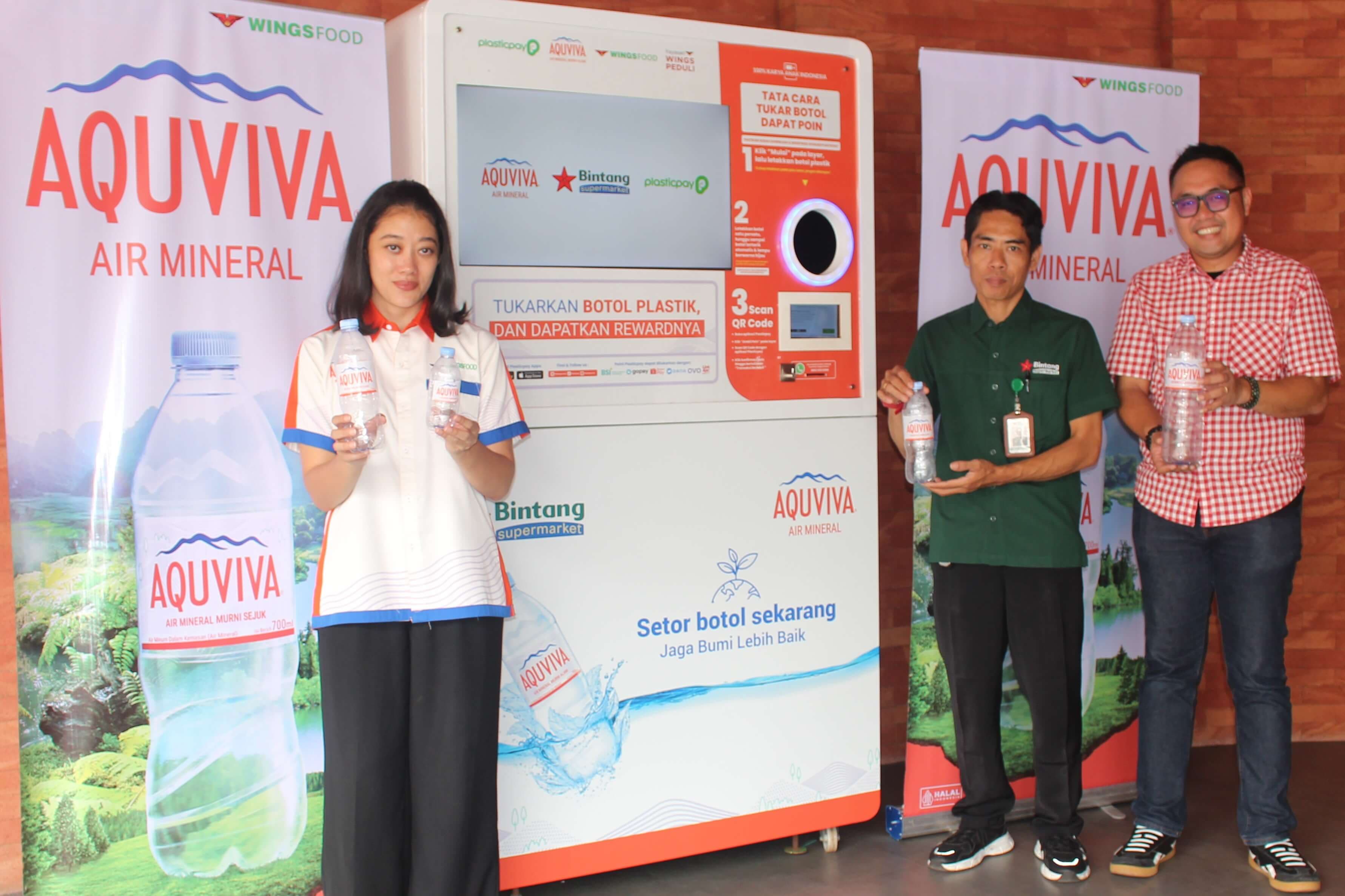 AQUVIVA Hadirkan RVM Pertamanya di Bali, Gandeng Plasticpay dan Bintang Supermarket