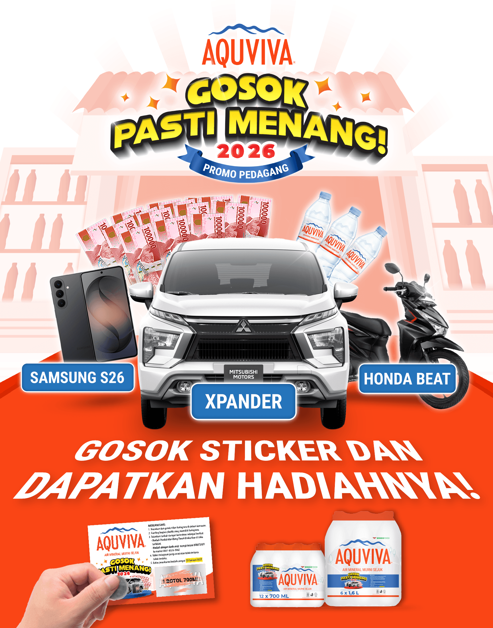Gosok Stiker Hologram AQUVIVA Sekarang!