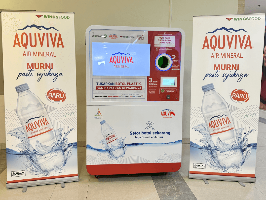 AQUVIVA dan Plasticpay Hadirkan Mesin RVM Botol Plastik Pertama di Depok