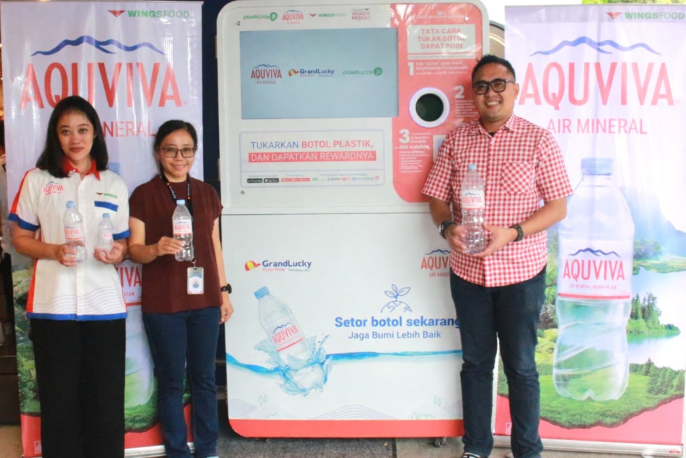 AQUVIVA Hadirkan RVM Pertama di Bali, Dorong Gaya Hidup Daur Ulang Bersama Plasticpay dan Bintang Supermarket