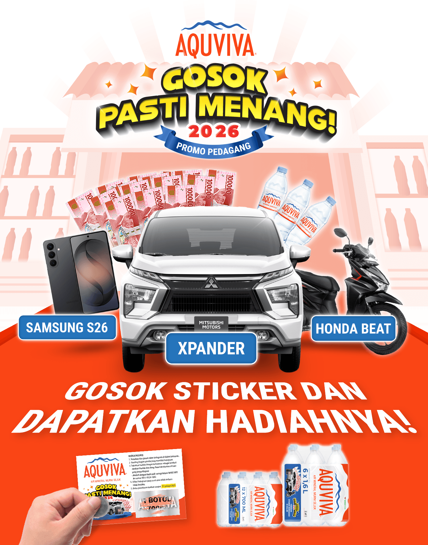 Gosok Stiker Hologram AQUVIVA Sekarang!