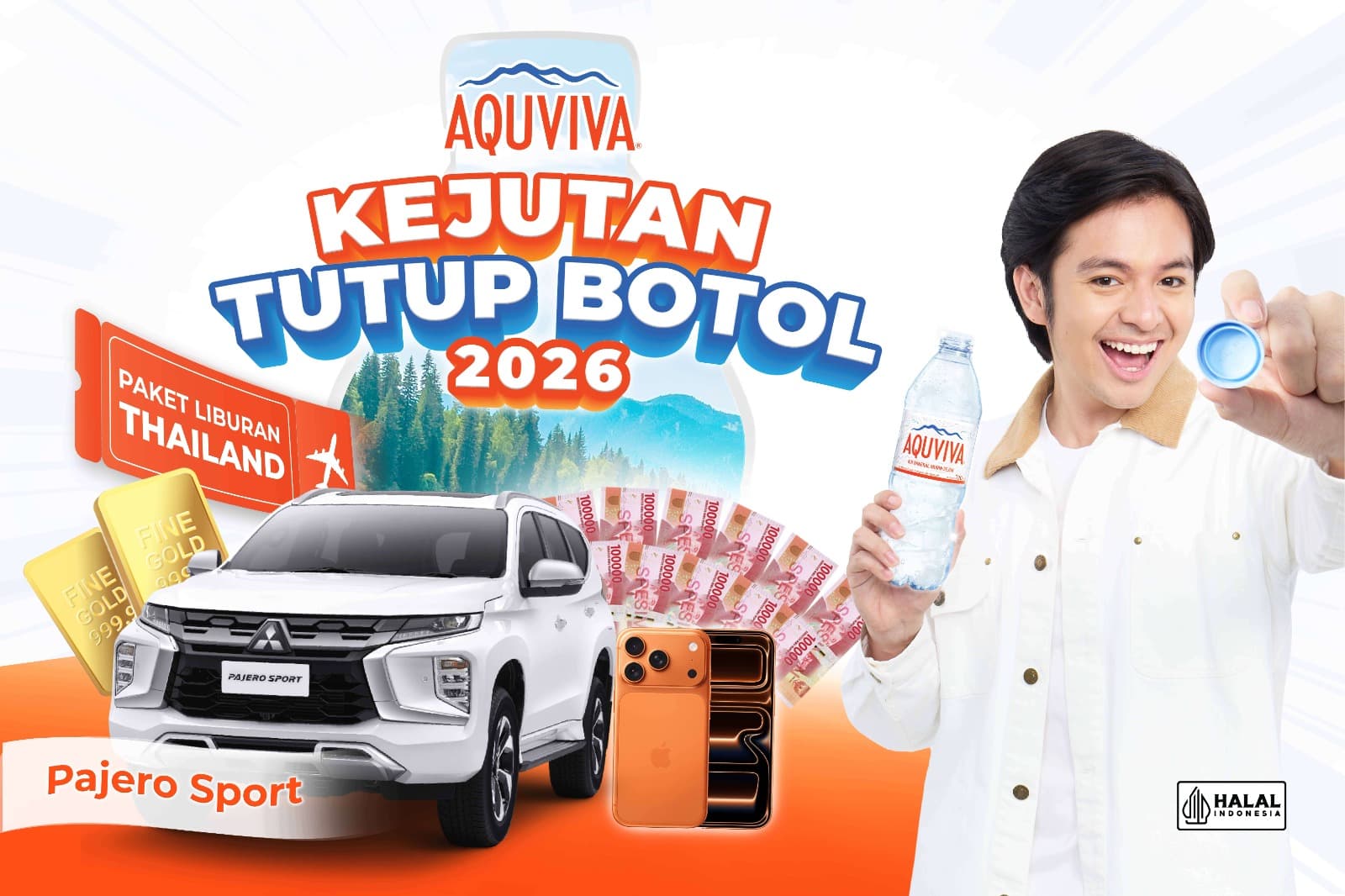 Mau Bawa Pulang Mobil Pajero? Ikuti Promo Kejutan Tutup Botol AQUVIVA!