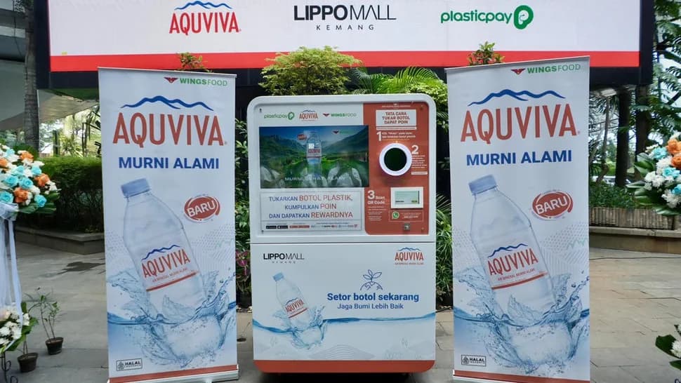 AQUVIVA-Plasticpay Resmikan RVM, Ajak Masyarakat Kelola Sampah